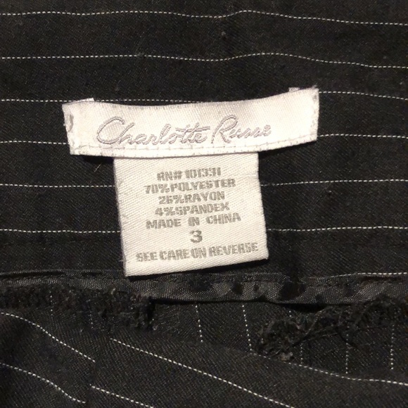 Pinstripe Capris with Lace-up Corset Back - Picture 3 of 6